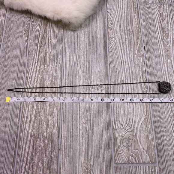 Vintage Purse Locket Pendant Necklace Opens Filigree Marcasite Style Red Glass S - Picture 6 of 6